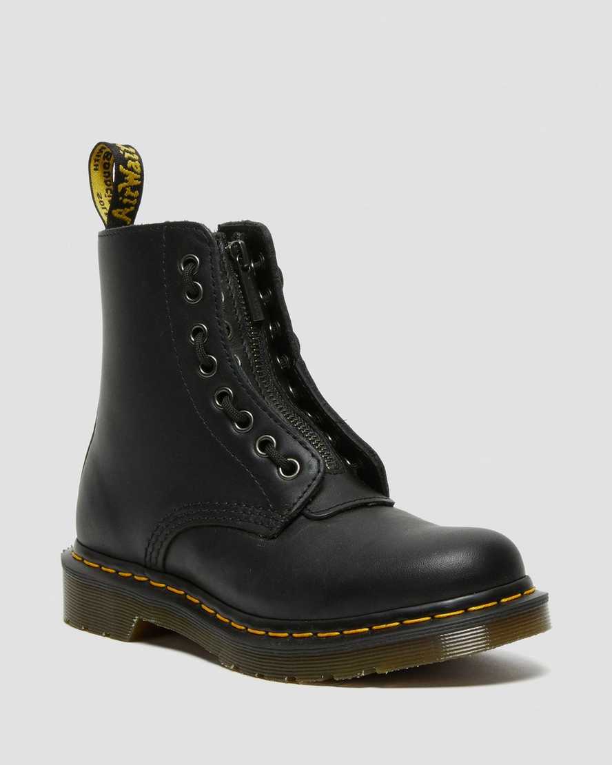 Dr. Martens 1460 Pascal Nappa Zipper Naisten Originals Nilkkurit - Mustat Nilkkurit [293-FEGNRW]